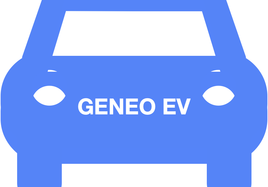 Picture of blue GENEO EV car