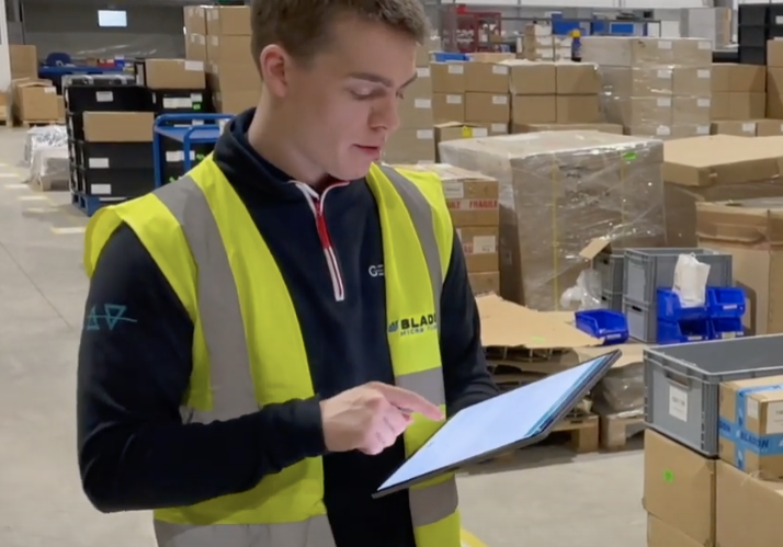 Adam West on the shop floor using the my-CI app Go Look See feature